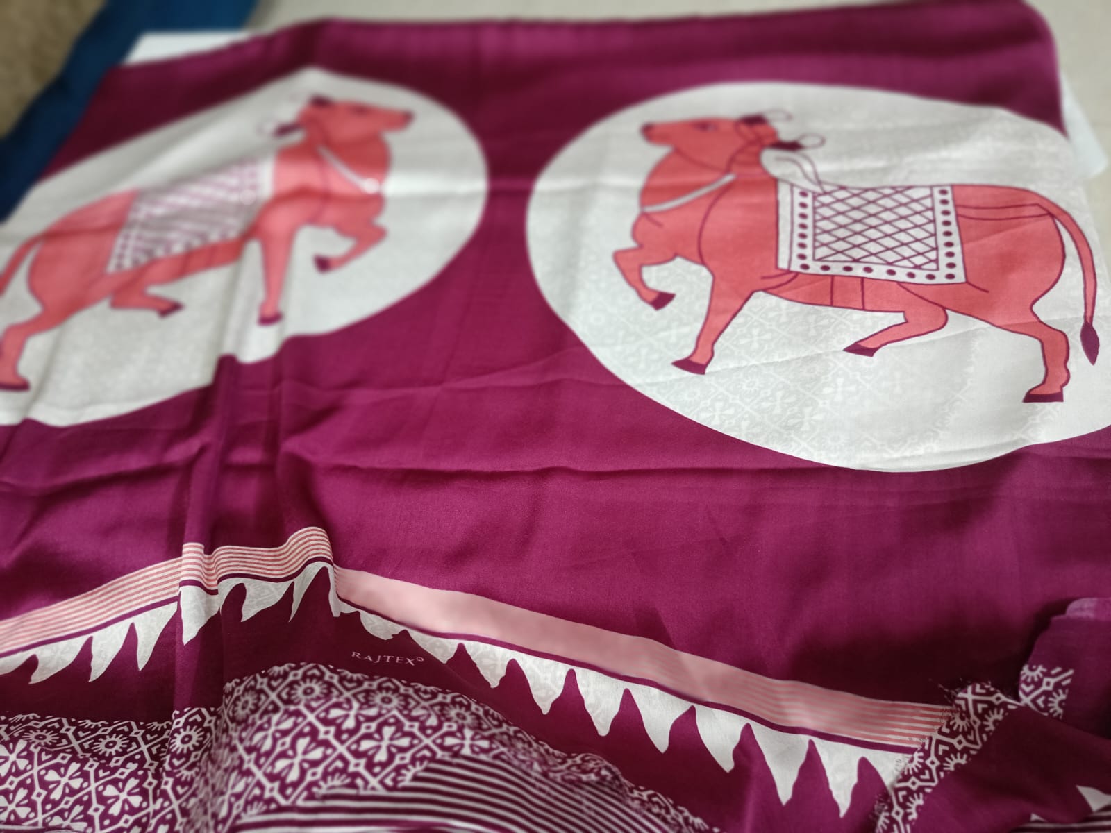 Pich Wia Horzontal Ajrak Semi Modal Silk - Image 7