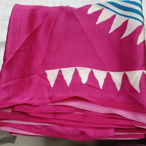 Horizontal Dimaond Ajrak Semi Modal Silk