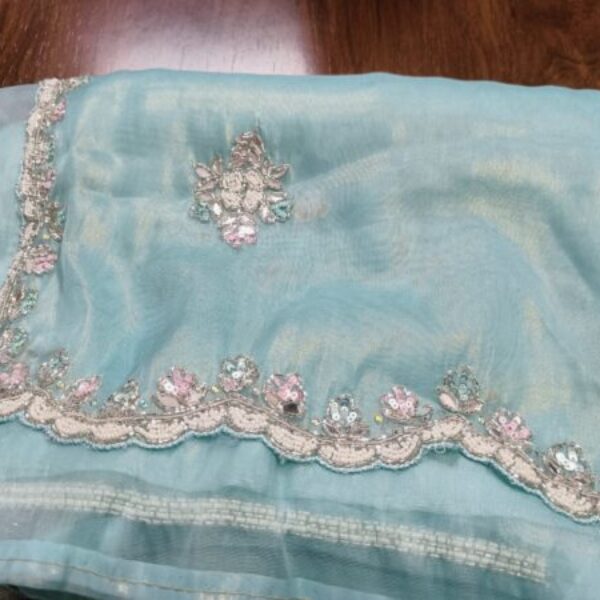 Soft Tissue Work Saree With Running Blouse - Elegant & Comfortable